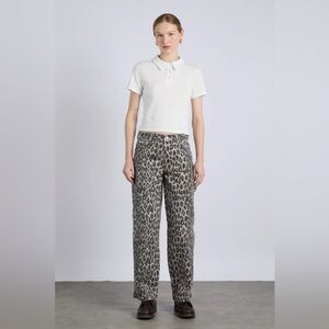 Damson Madder Drew Leopard Cargo Jeans Pants